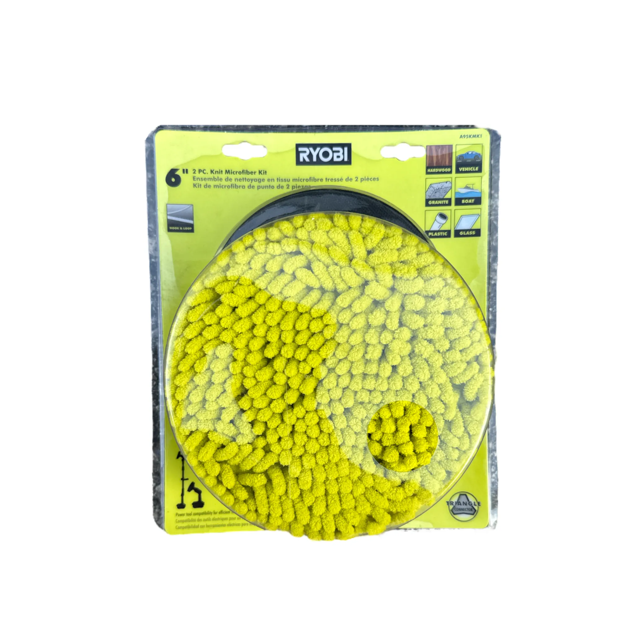 6in. 2-Piece Knit Microfiber Kit for RYOBI P4500 and P4510 Scrubber Tools