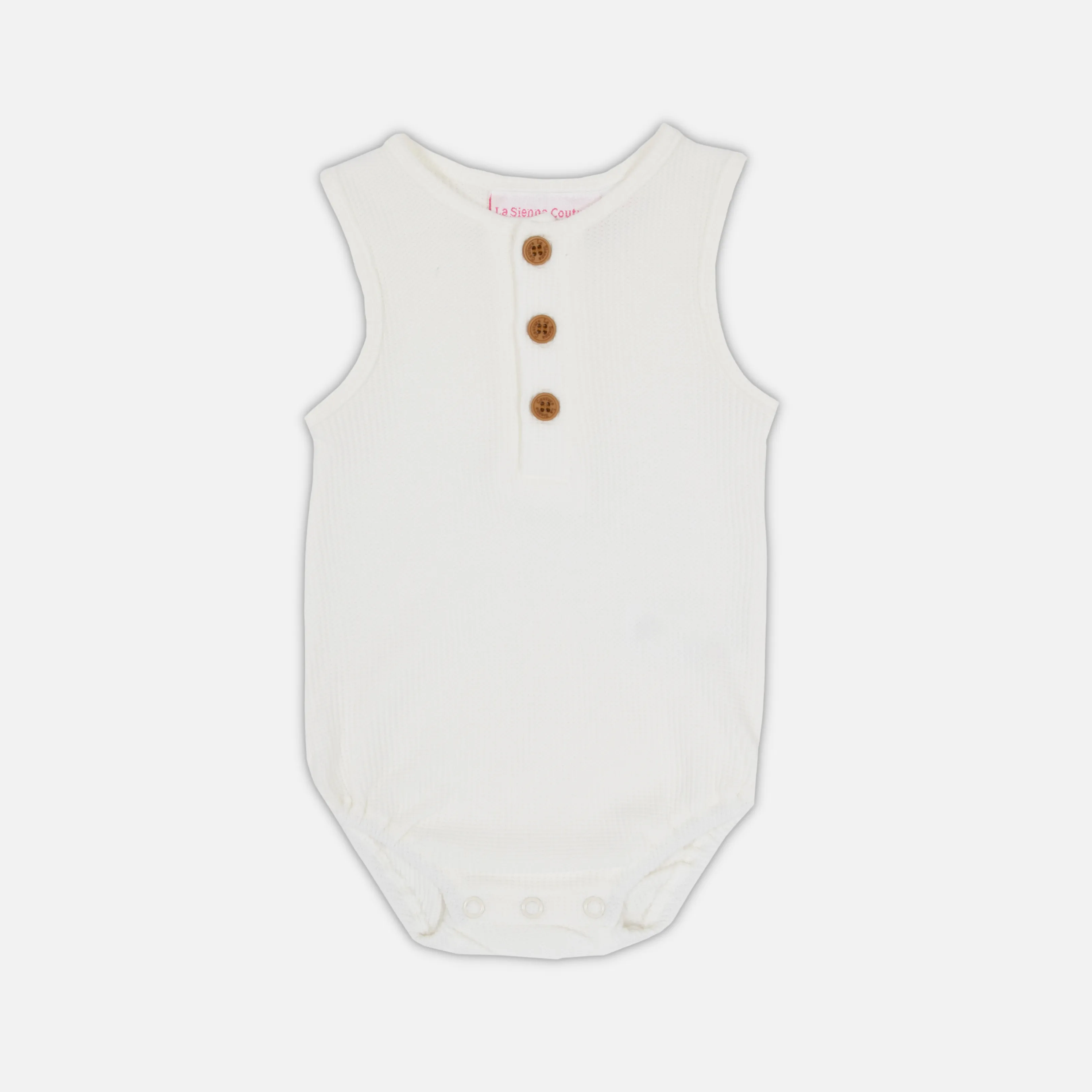 Alfie Waffle Romper - Coconut