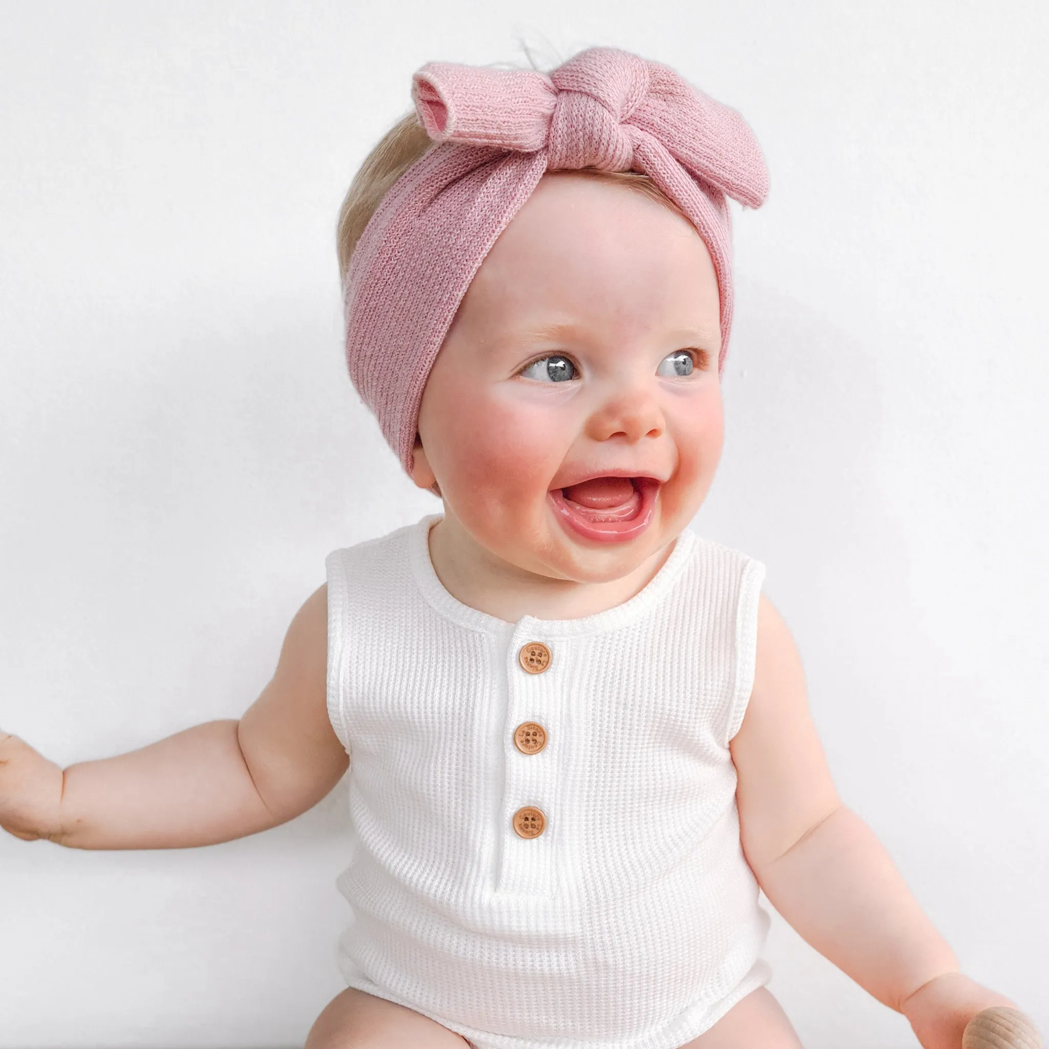 Alfie Waffle Romper - Coconut