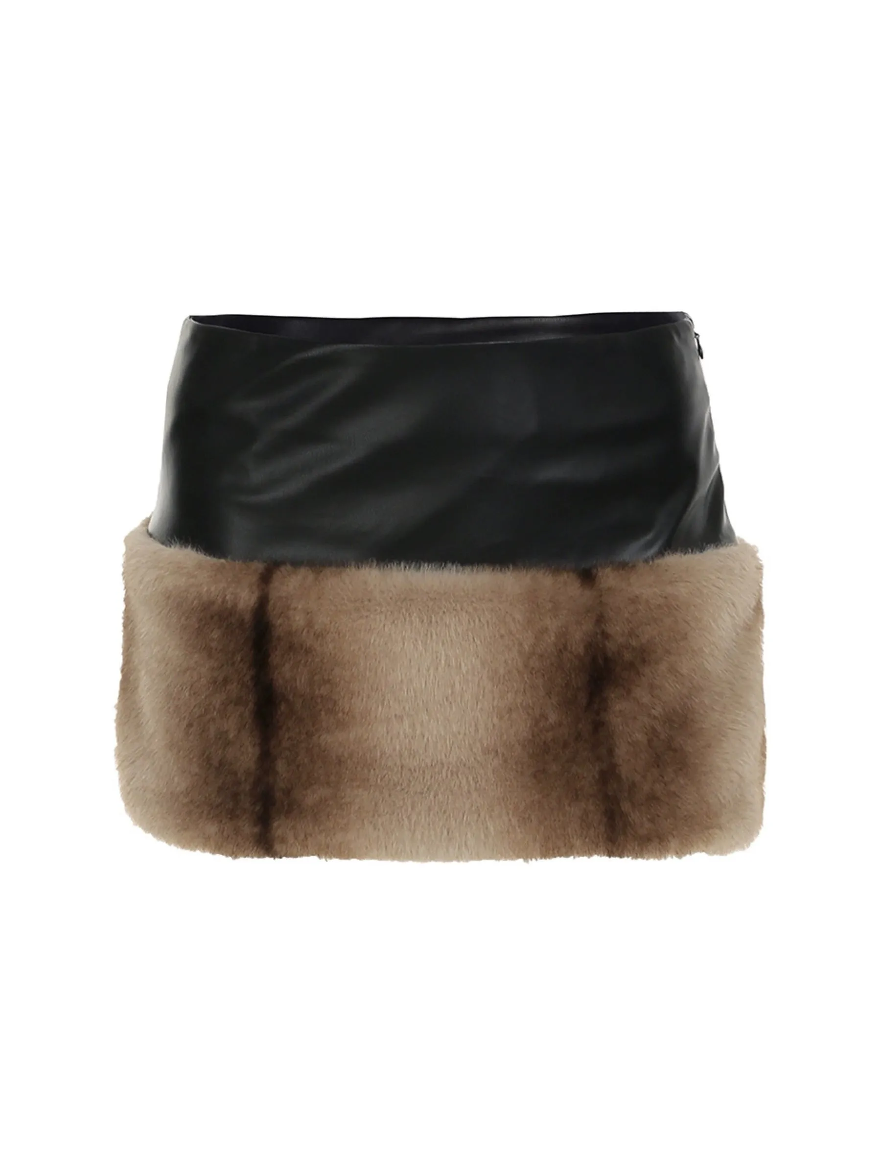 Allisson Furry Leather Tube Set