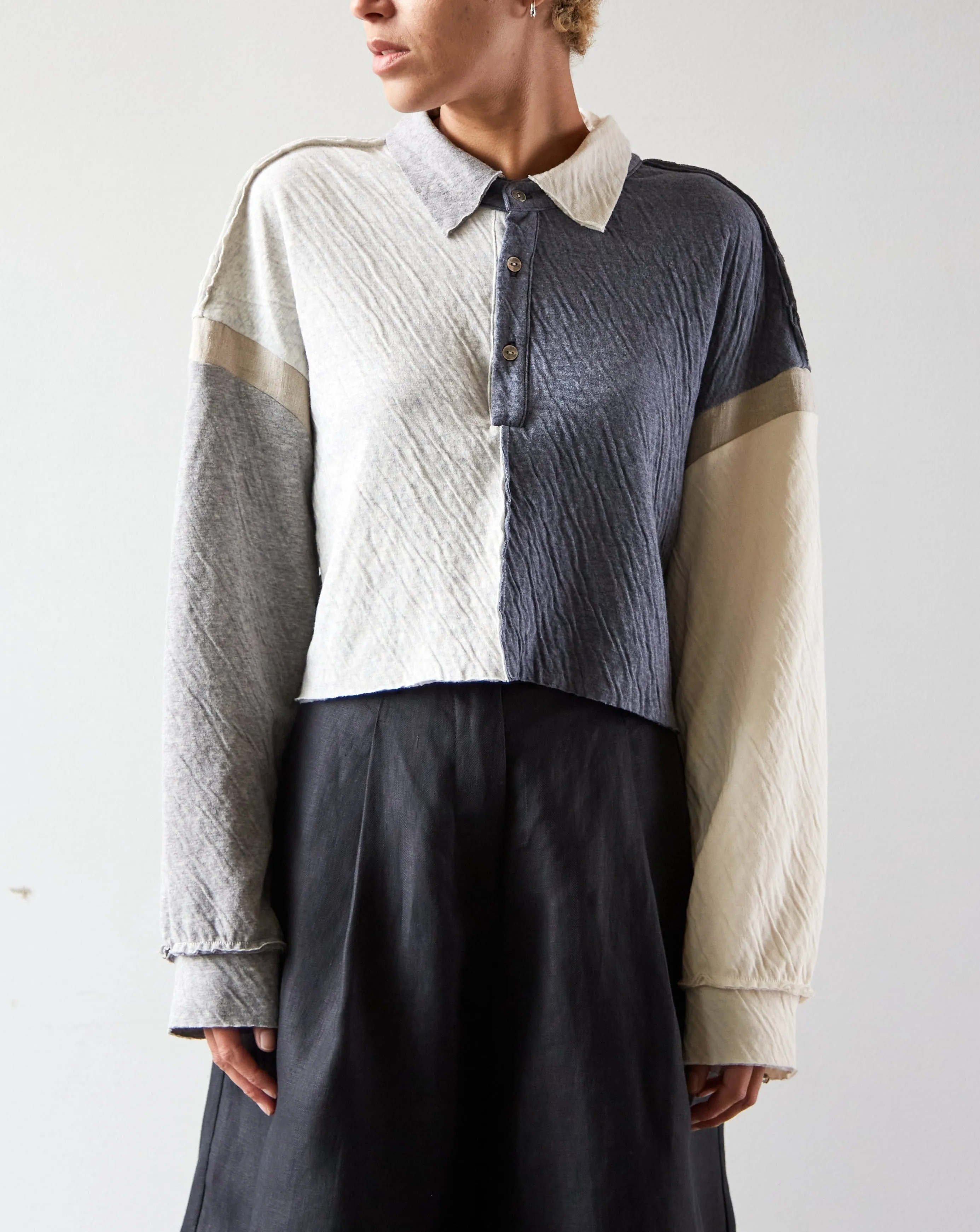 Atelier Delphine Patchwork Rugby Shirt, Monotone