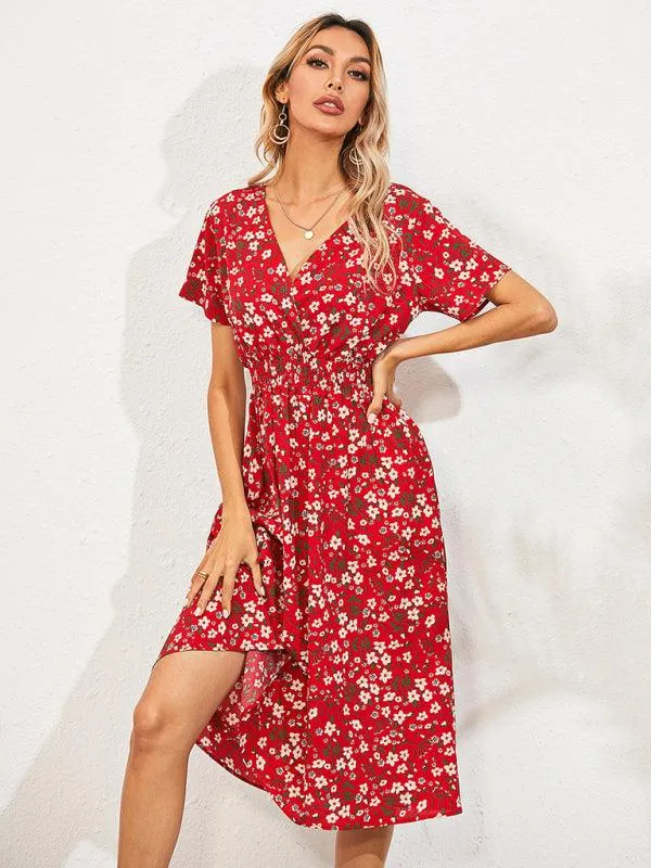 Bohemian Summer Square Neck Dress - Lightweight and Trendy