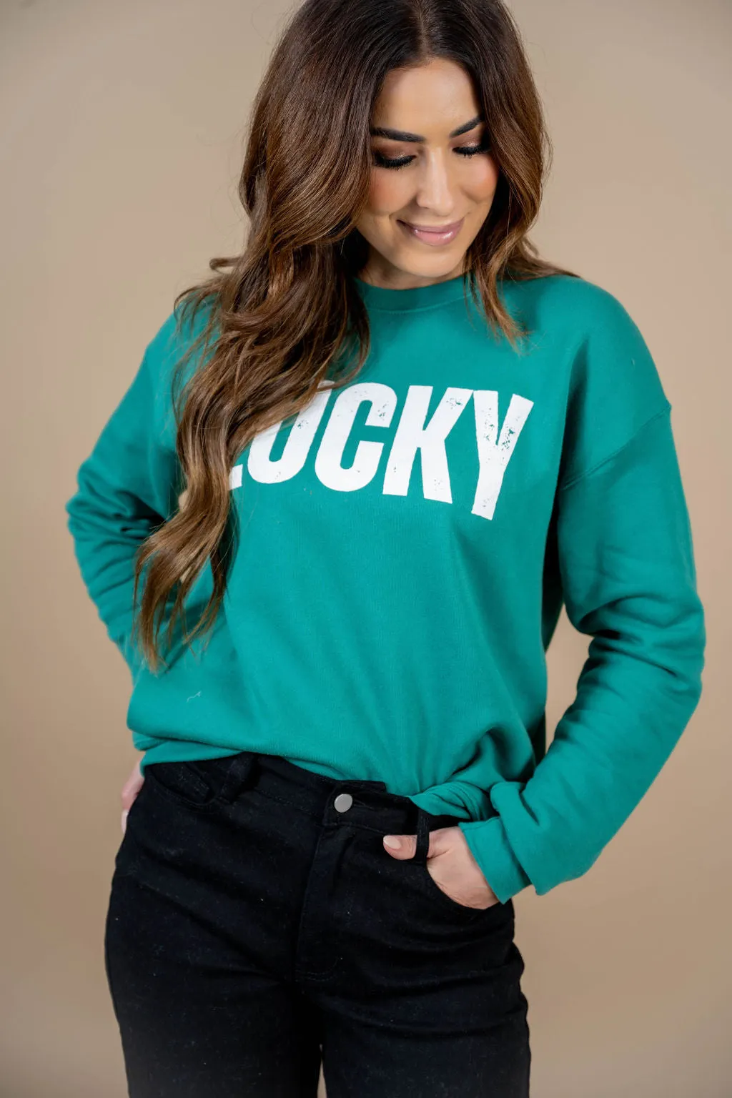 Bold Lucky Graphic Crewneck