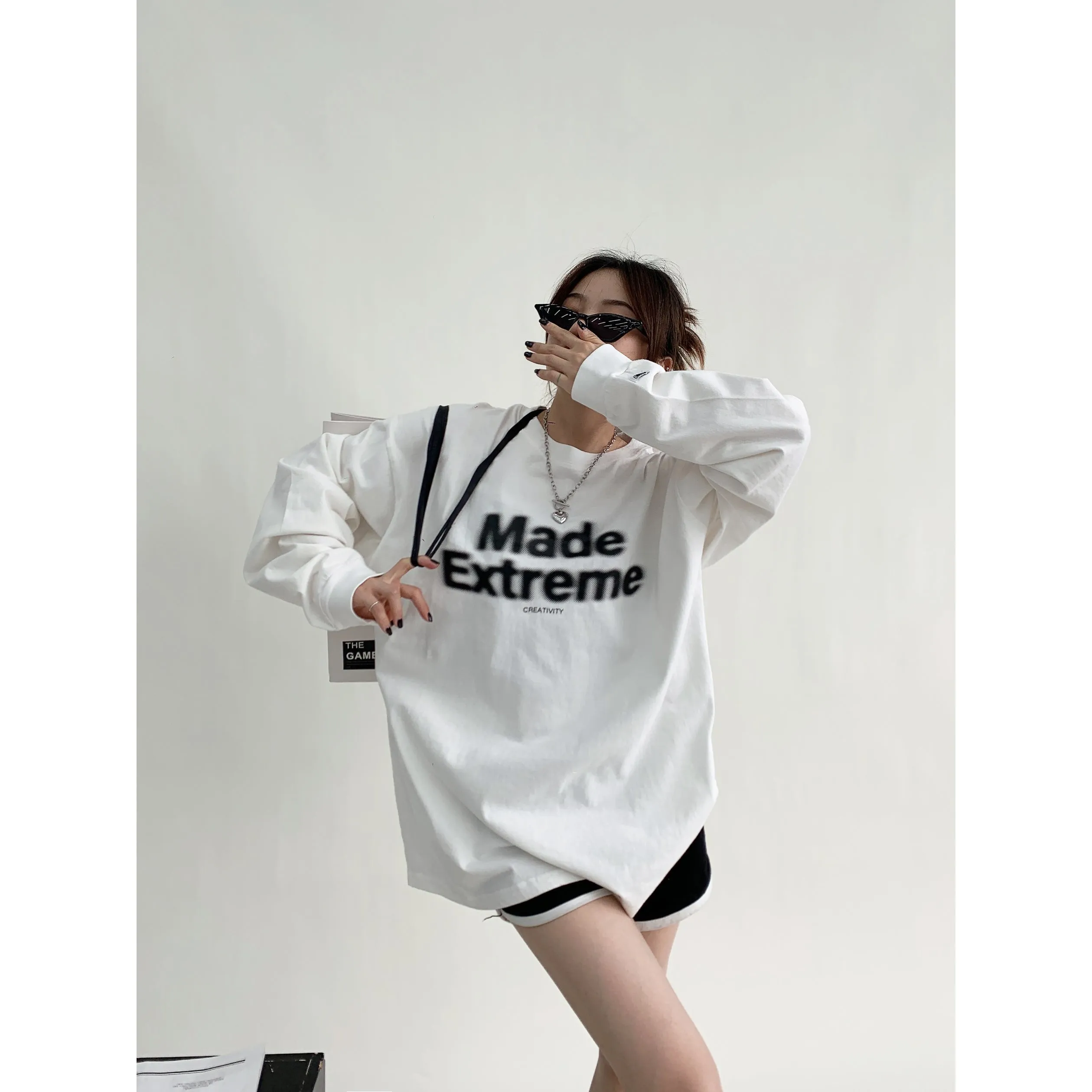 Casual Long Sleeve Oversized Sweatshirt