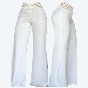 Chic High-Waist Flared Pants