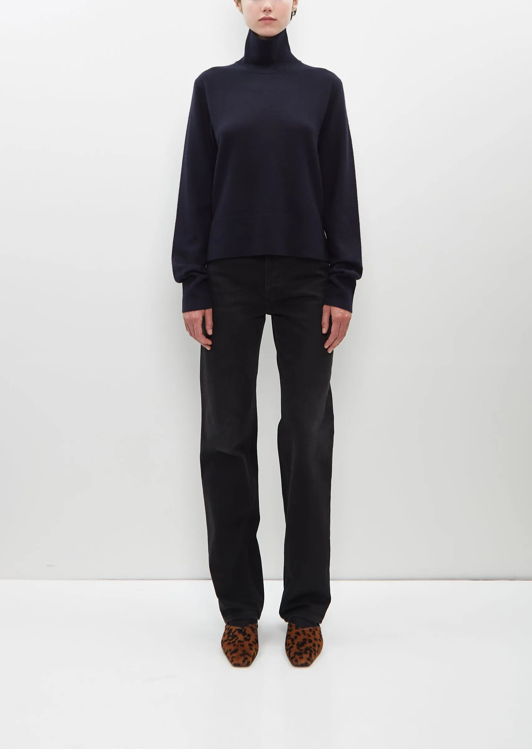 Cropped Turtleneck