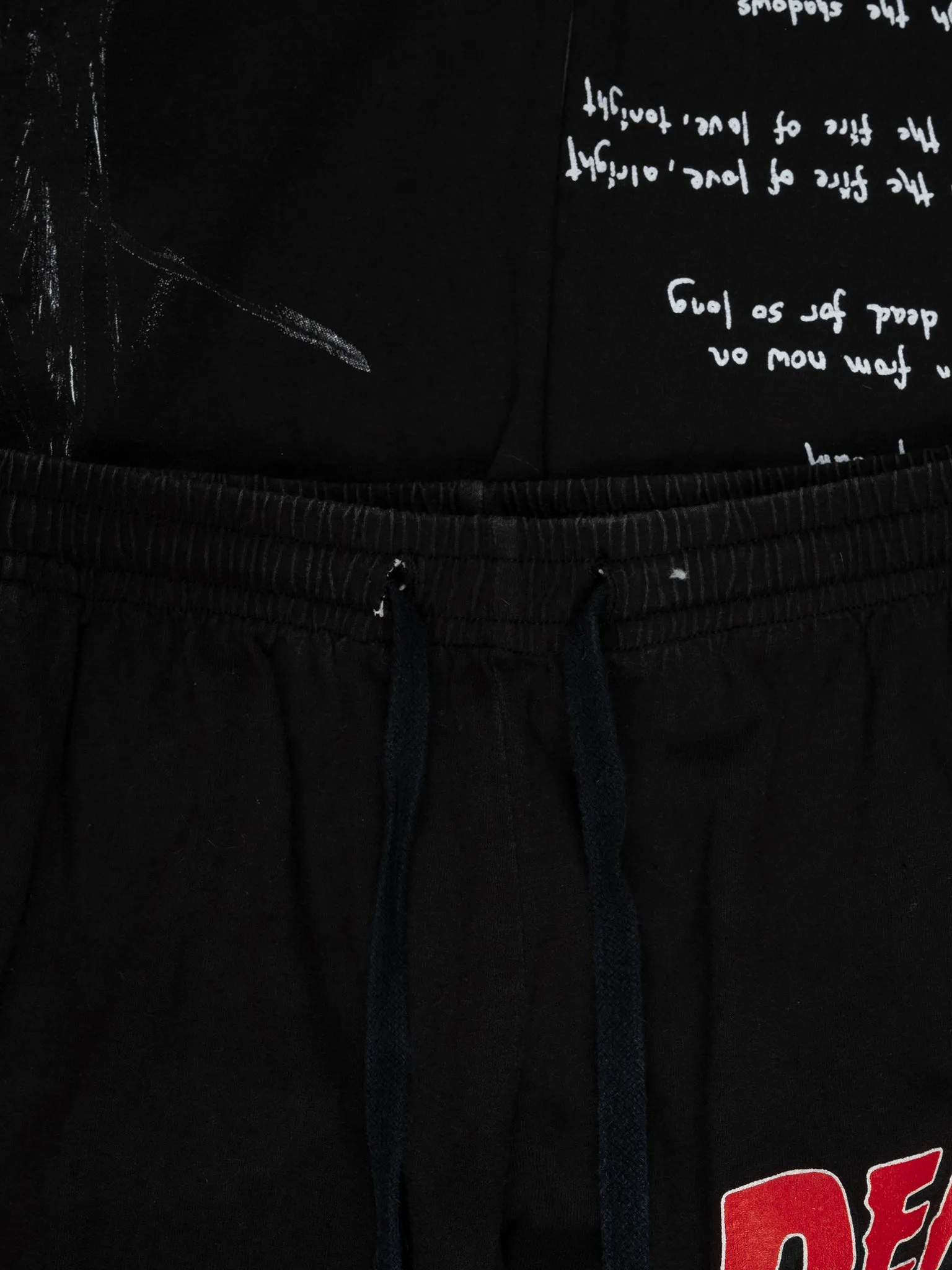 Deadly Doll Reconstructed Black Sweatpants