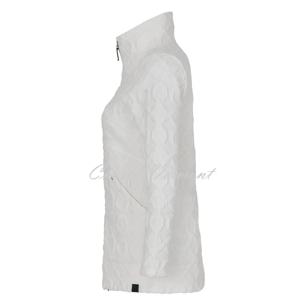 Dolcezza Textured Jacket - Style 73208 (Off-white)