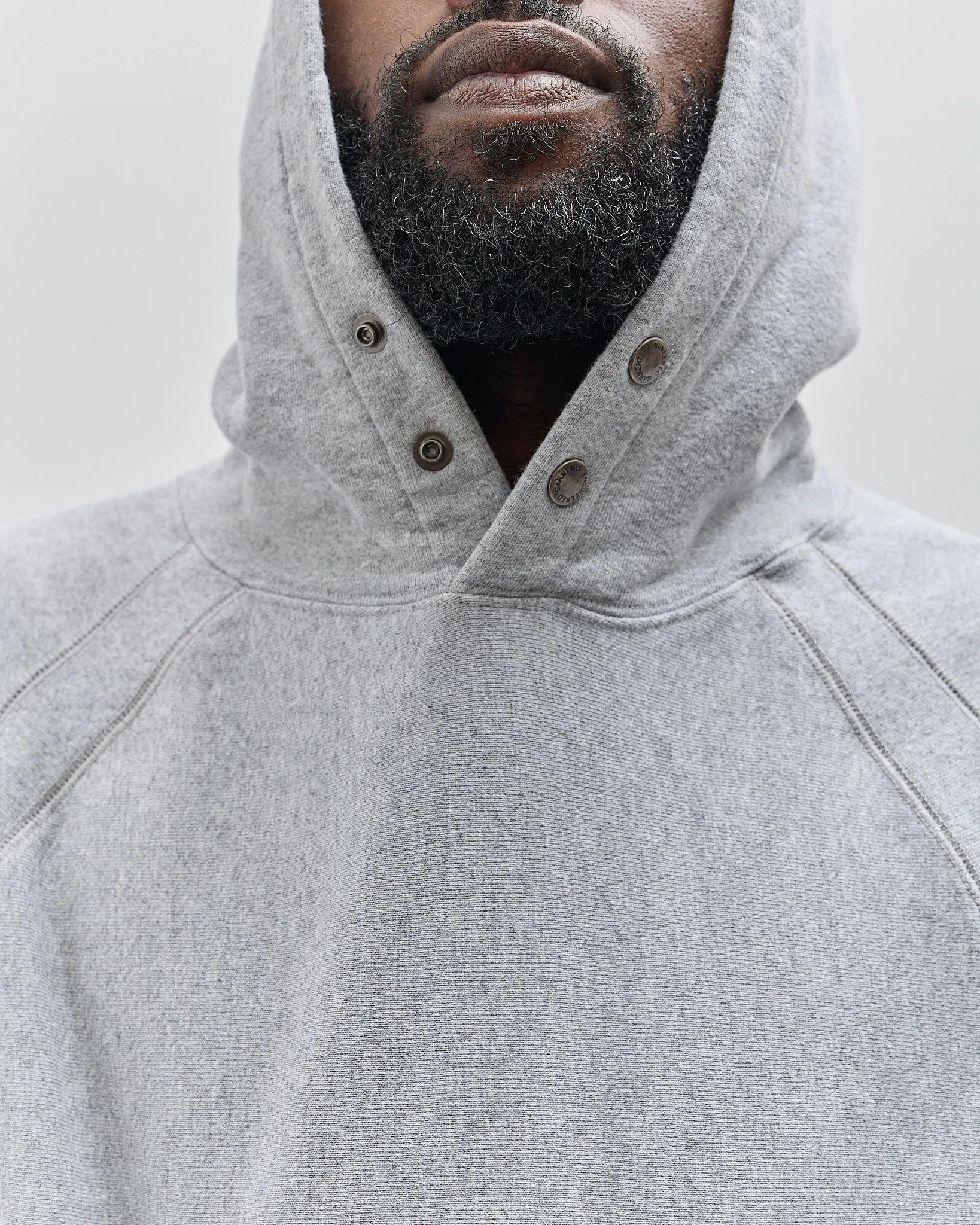 Engineered Garments Raglan Hoody, Heather Grey