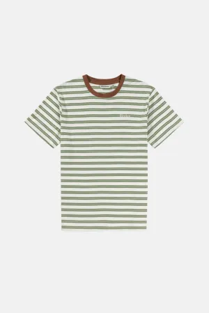 Everyday Stripe Ss T-Shirt Olive