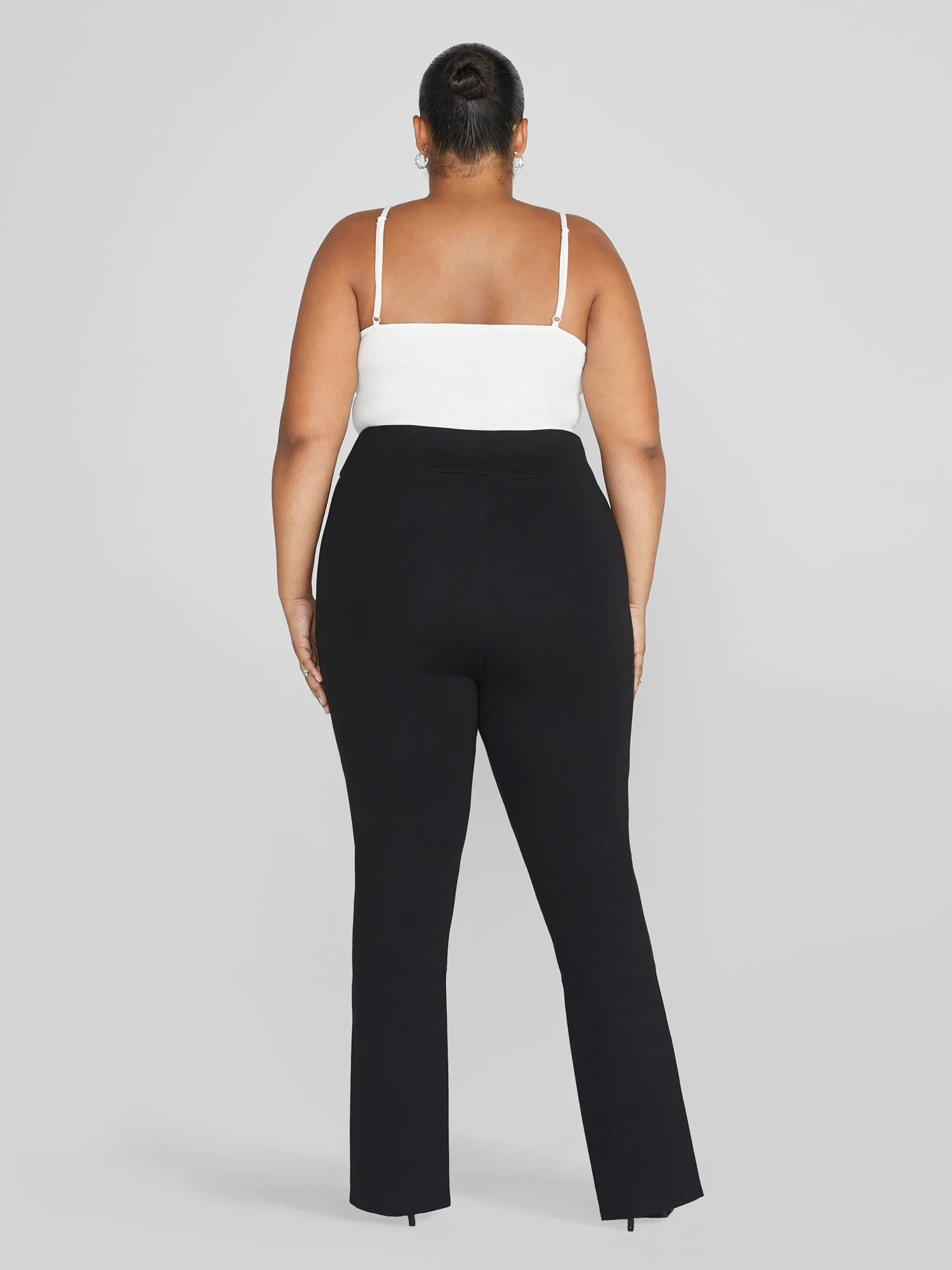 Fashion To Figure - Kelsey Zipper Hem Ponte Knit Pants