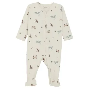 FIXONI Silver Blue Nightsuit Ls W. Feet Rib