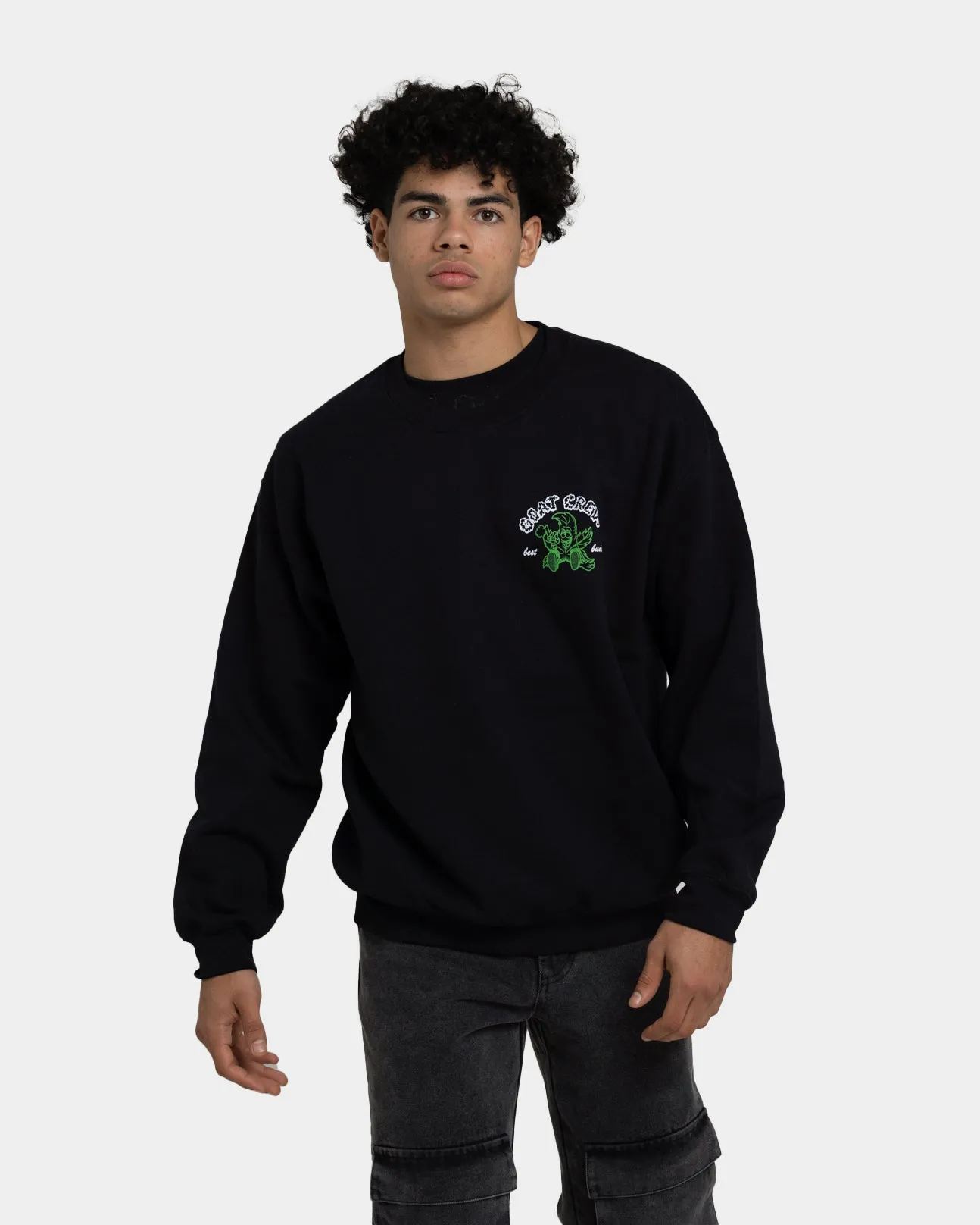 Goat Crew Best Buds Crewneck Black