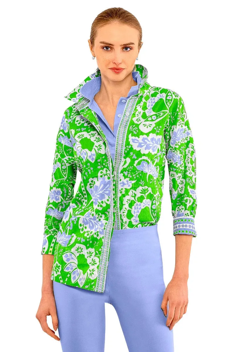 Gretchen Scott | Comfy Cozy Shirt | Women's | Flora Kelly/Periwinkle