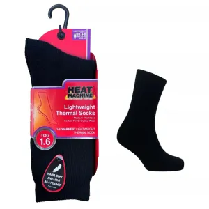 Heat Machine 1.6 TOG Ladies Lightweight Thermal Socks Brushed Inside