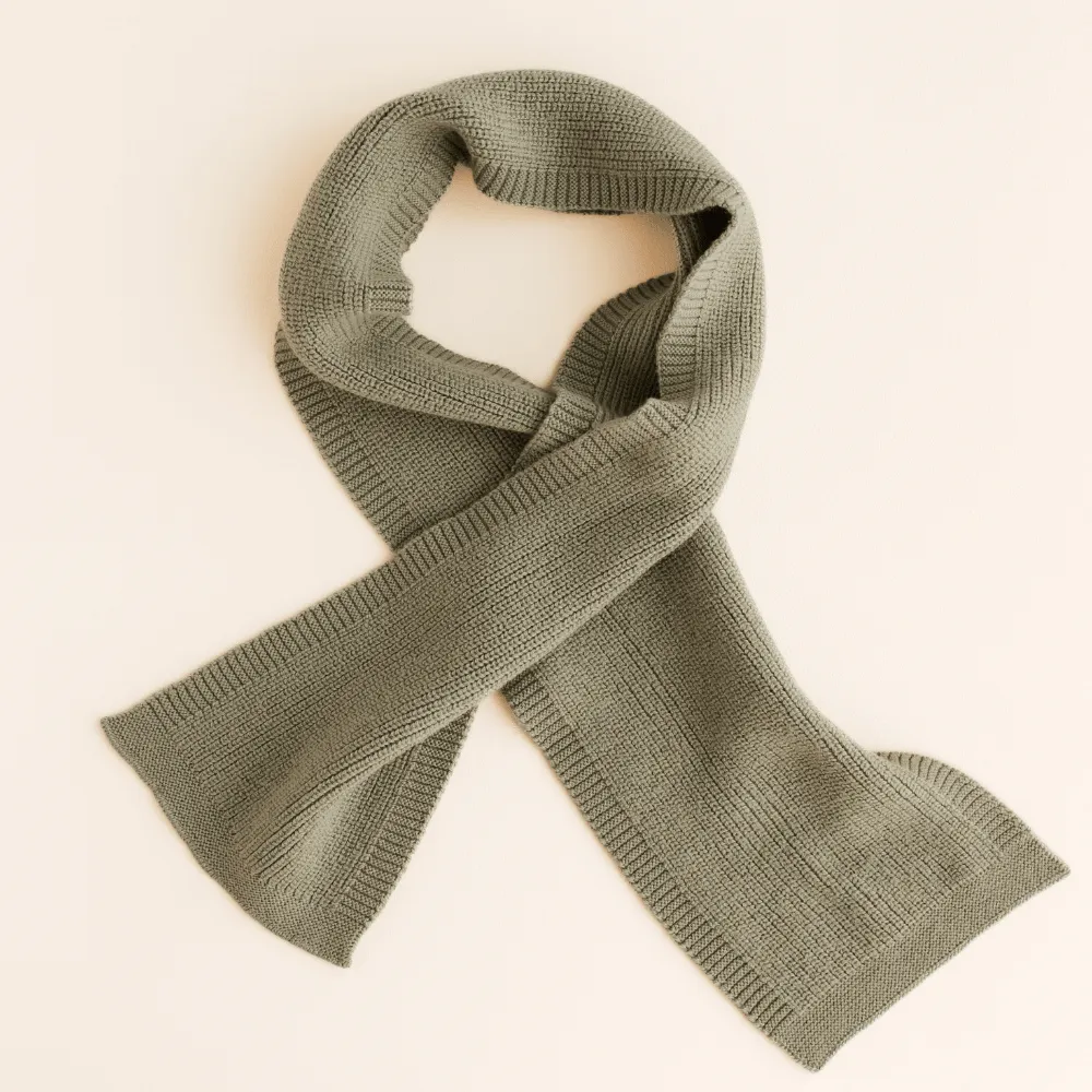 Hvid - Gustave Kids Scarf - 100% Merino wool