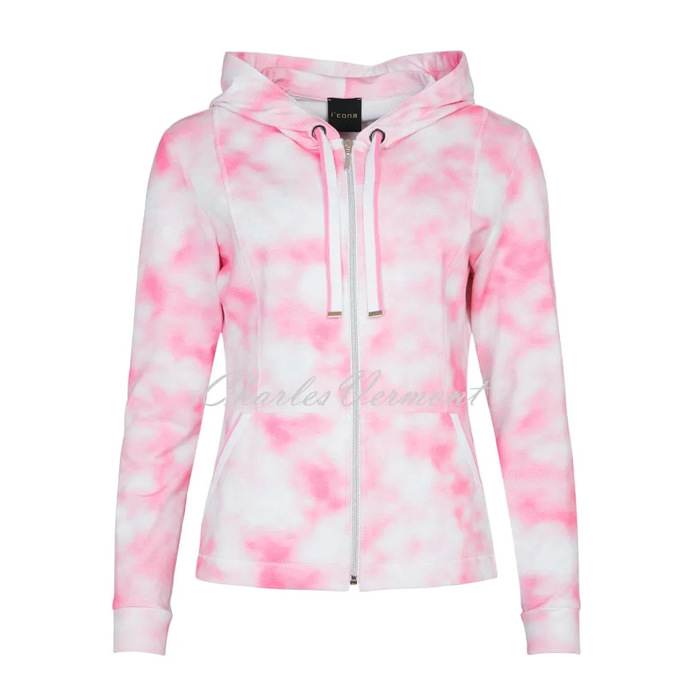 I’cona Hoodie Jacket – Style 67125-60114-41 (Pink/White)