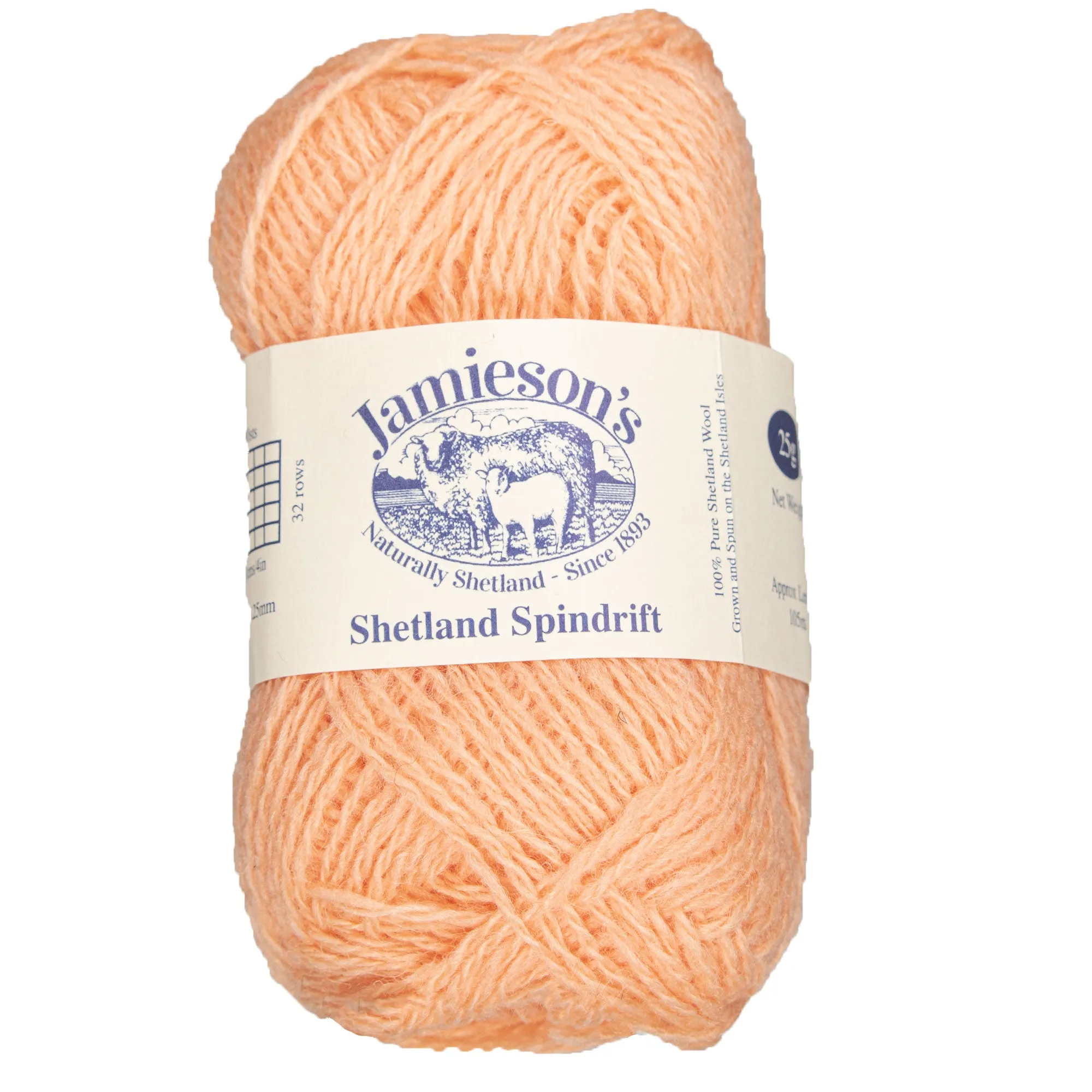 Jamieson's of Shetland Spindrift Yarn - 435 Apricot