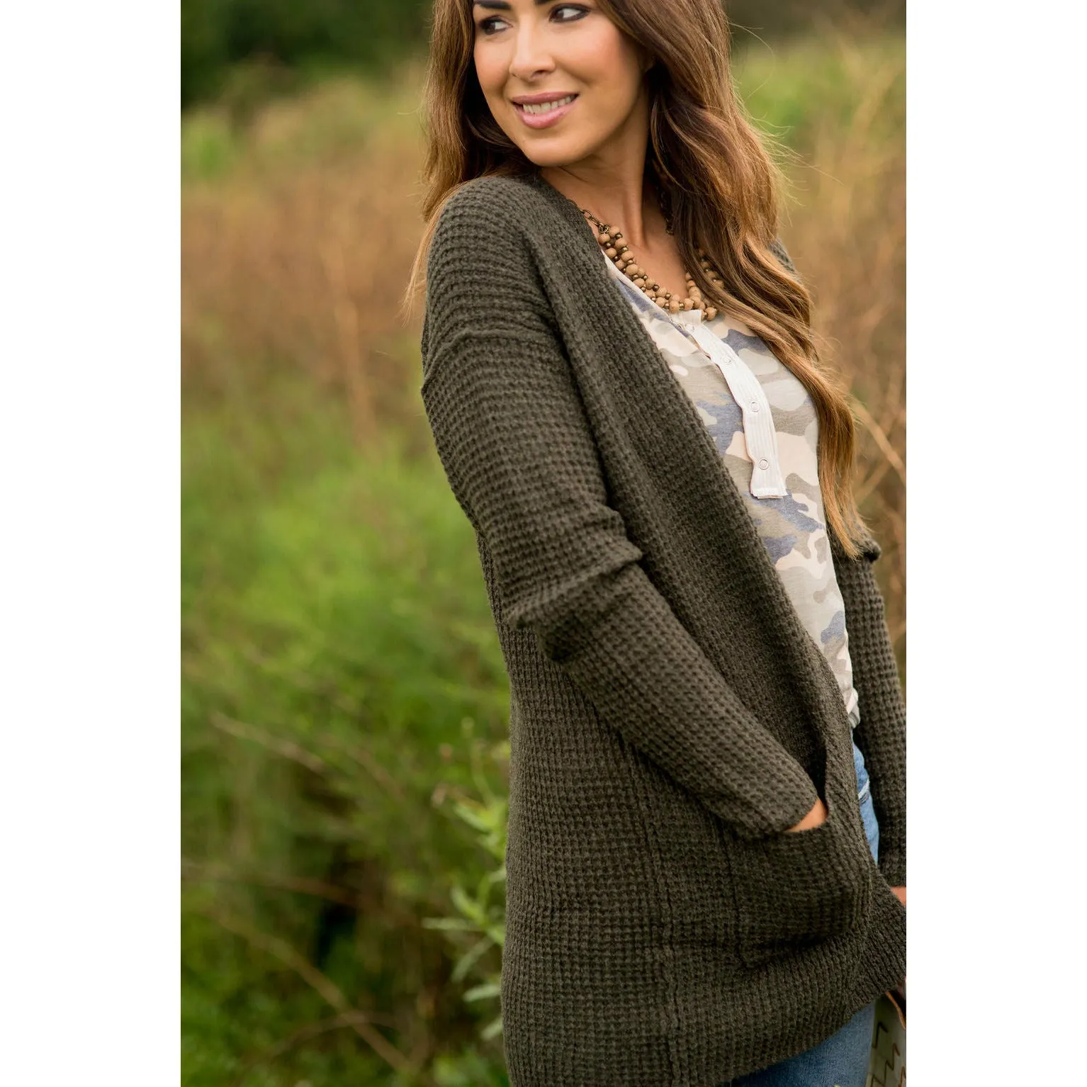 Knit Pocket Cardigan