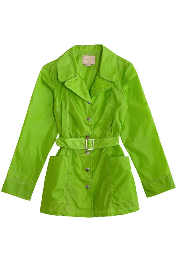 Lime Green Sherlock Trench