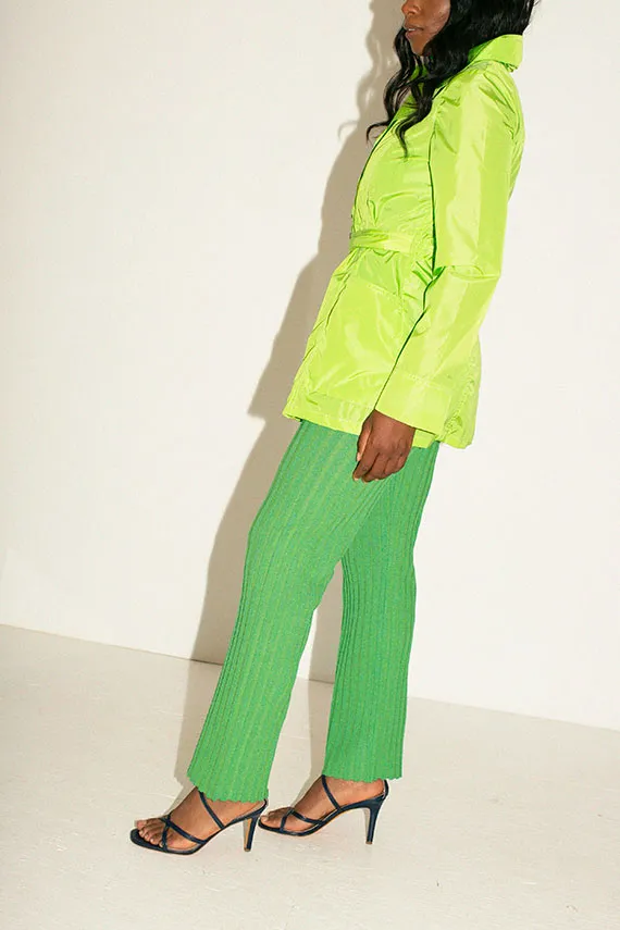 Lime Green Sherlock Trench