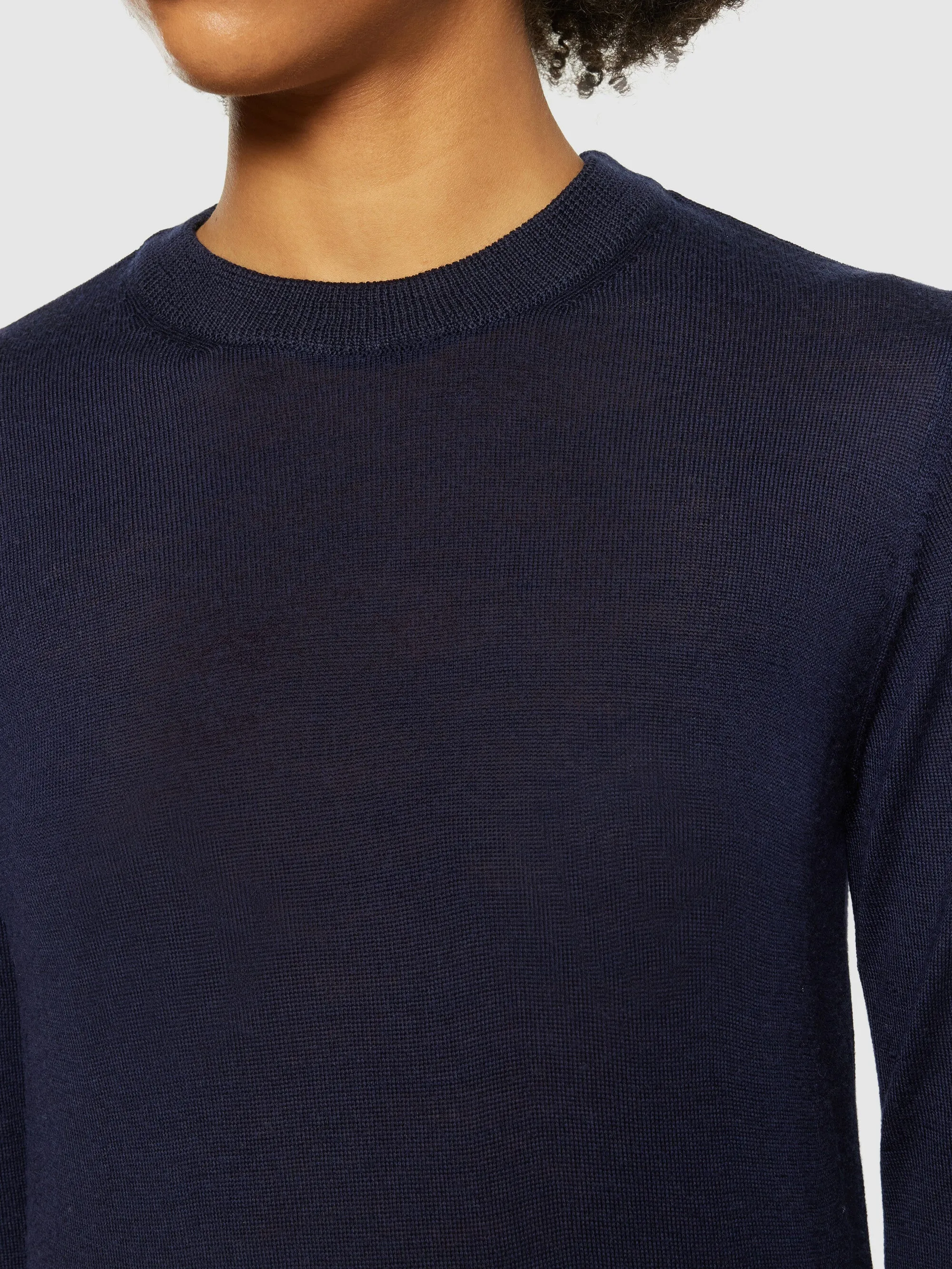 Merino Wool Crew Neck RWS - Total Eclipse