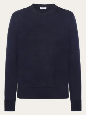 Merino Wool Crew Neck RWS - Total Eclipse