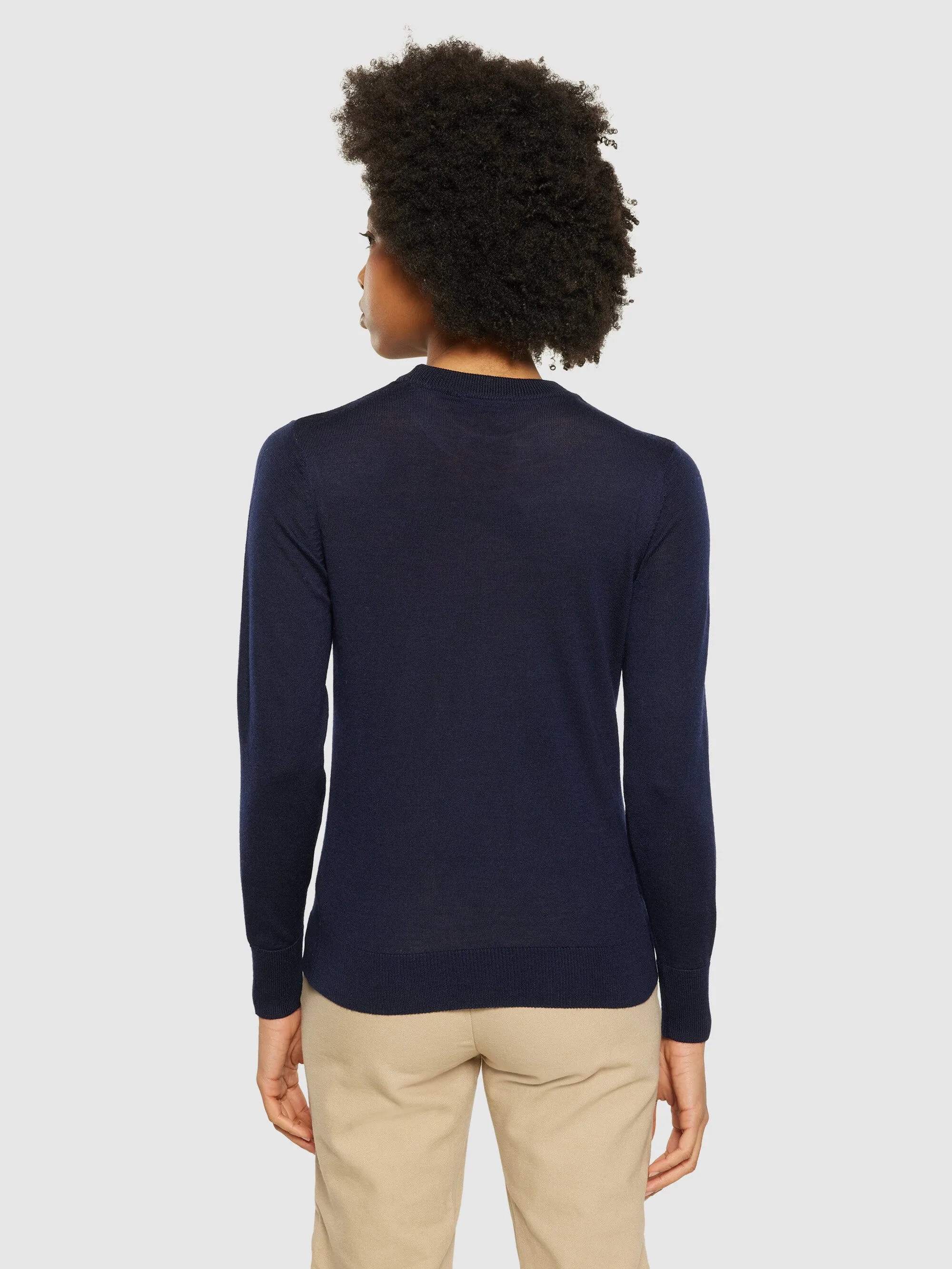 Merino Wool Crew Neck RWS - Total Eclipse