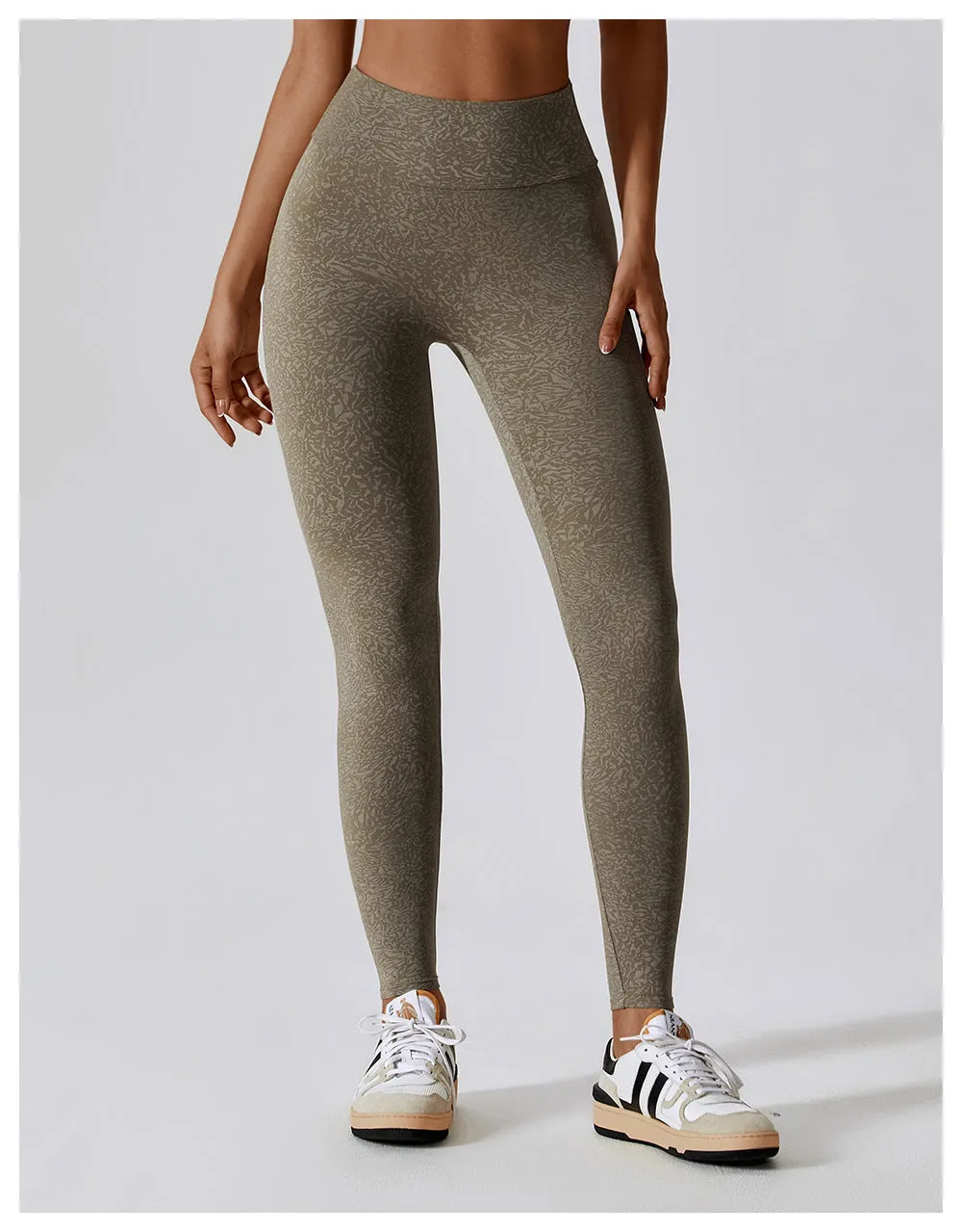 Patterned Bottom Lift Leggings