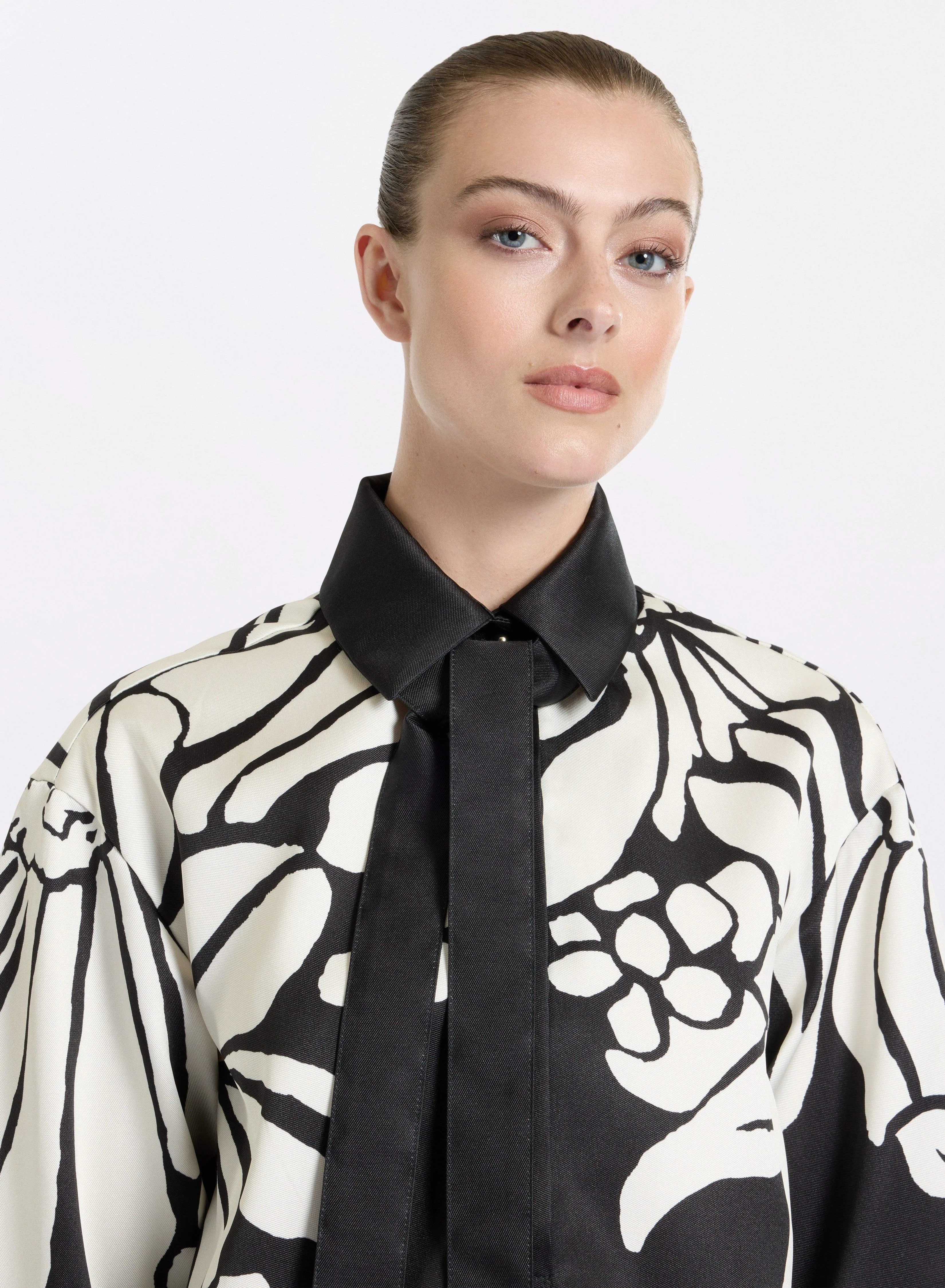 Printed Mikado Blouse