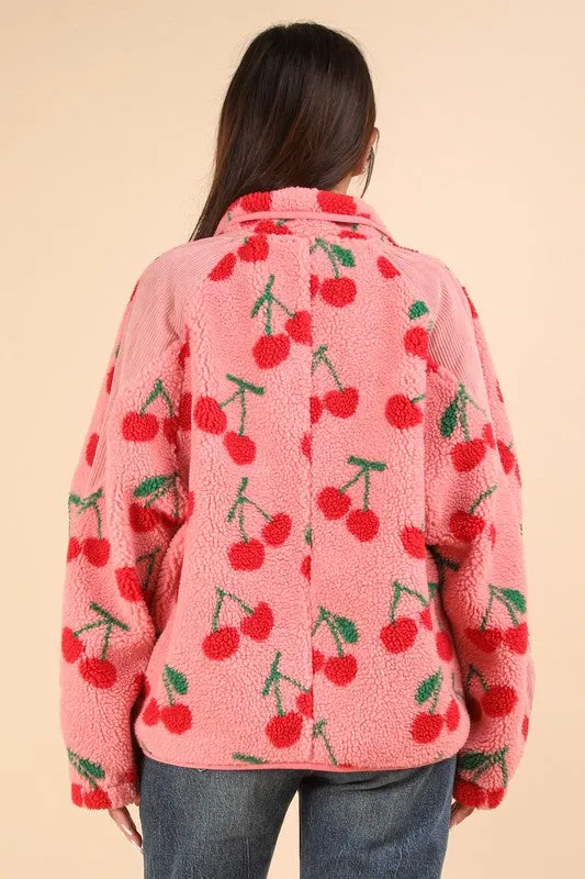 Quinn Printed Fleece Jacket