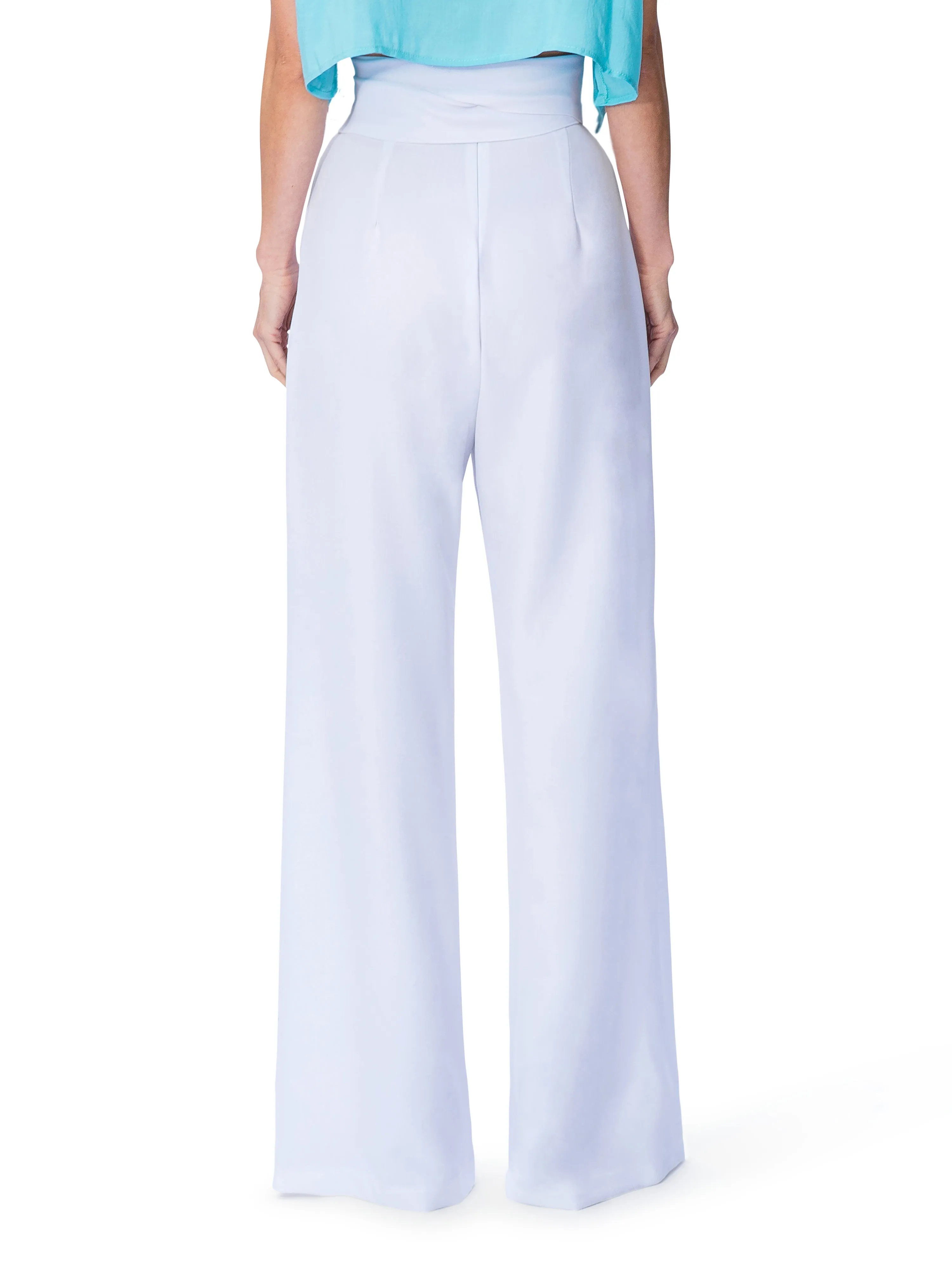 "Athena" Belted High Waist Pants