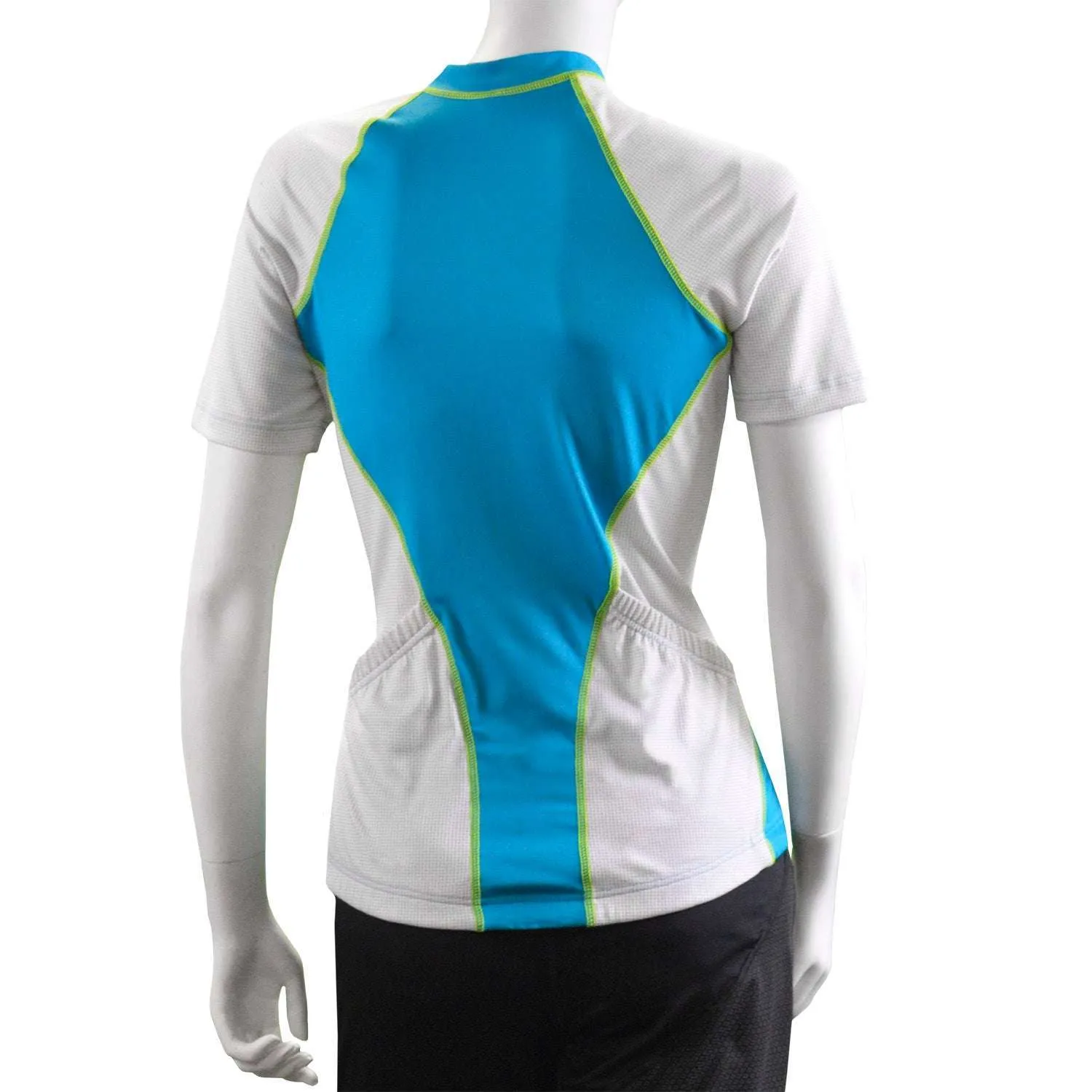 raceLITE Women's Reflective Cycling Jersey in Dusk Blue / White