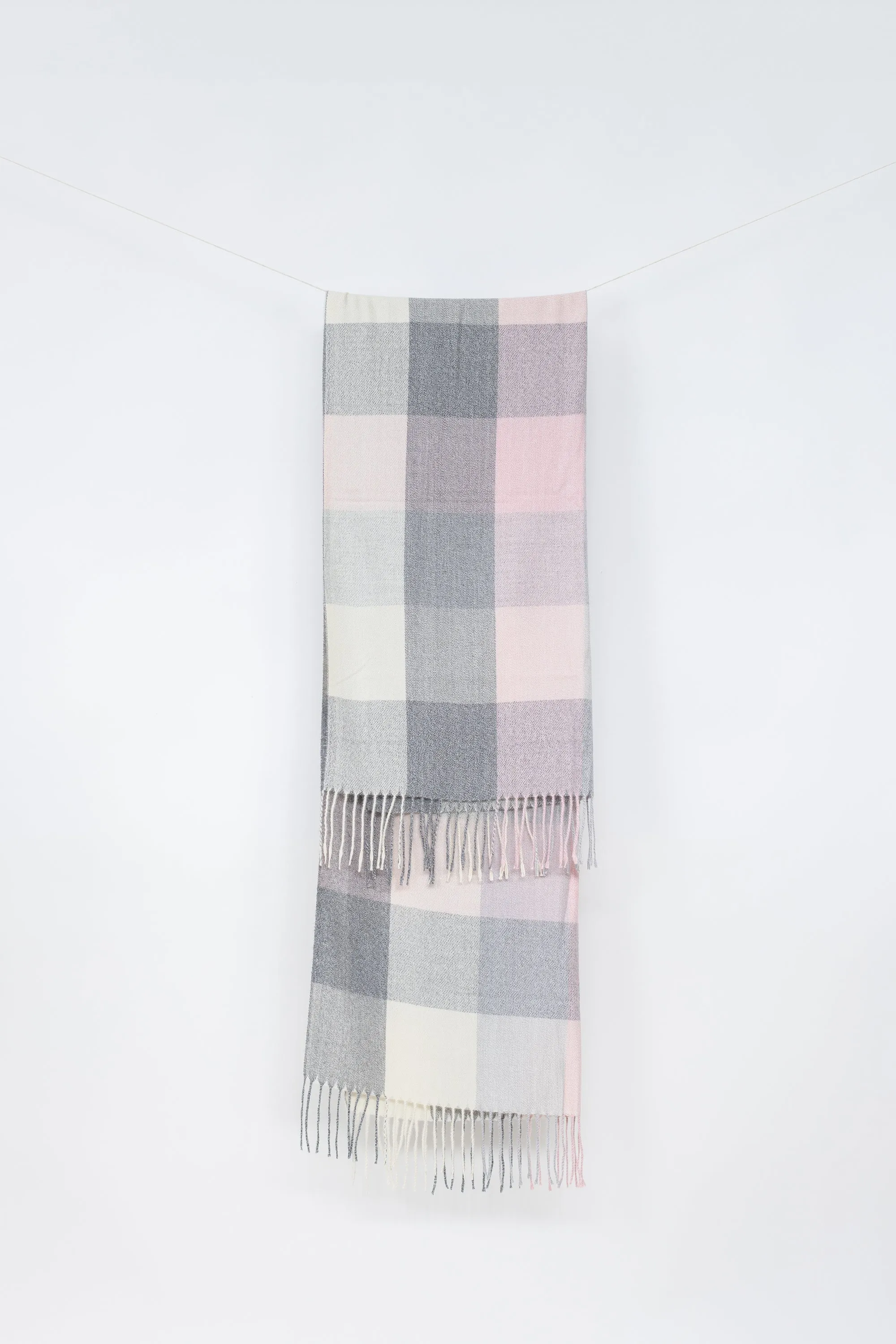 Scarf Piper Grey Light Pink