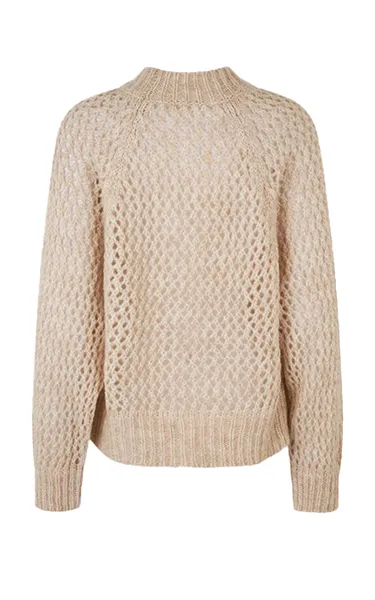 Second Female Open Weave Sweater Cream