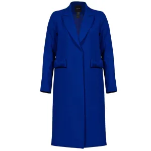 Smythe Cobalt Wool Stretch Bow Coat