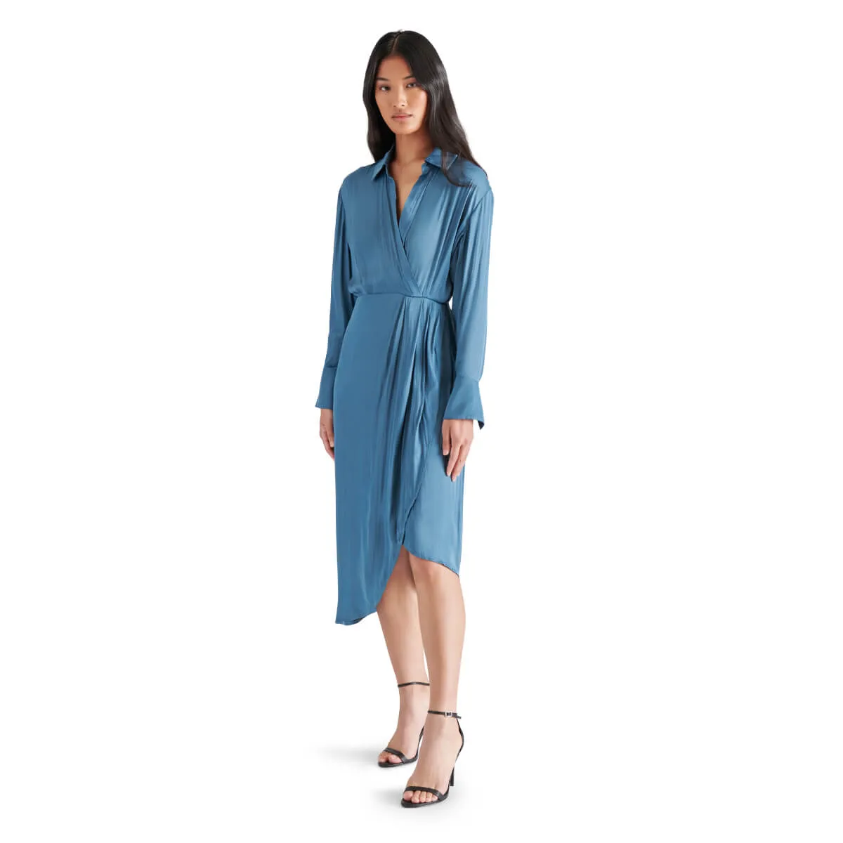 Steve Madden Martina Asymmetrical Hem Shirt Dress