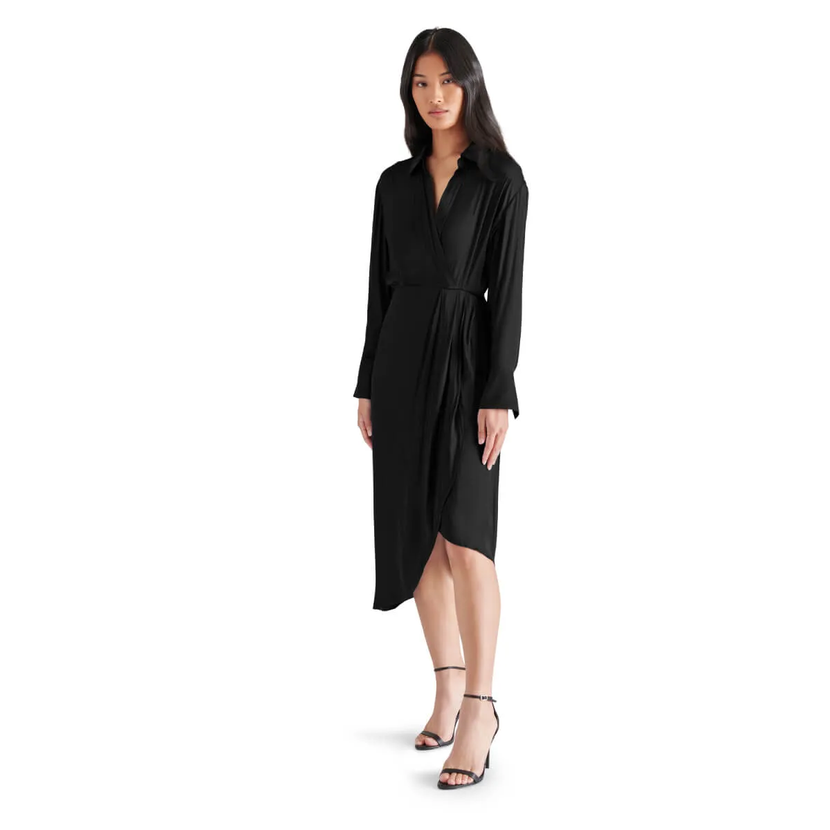 Steve Madden Martina Asymmetrical Hem Shirt Dress