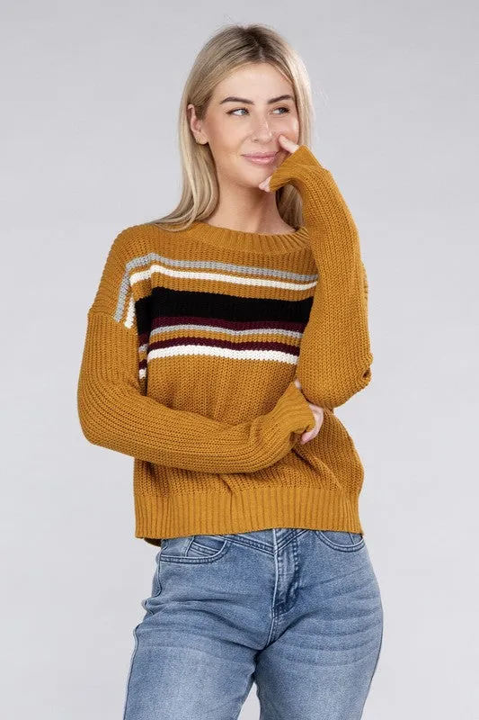 Striped Pullover Sweater