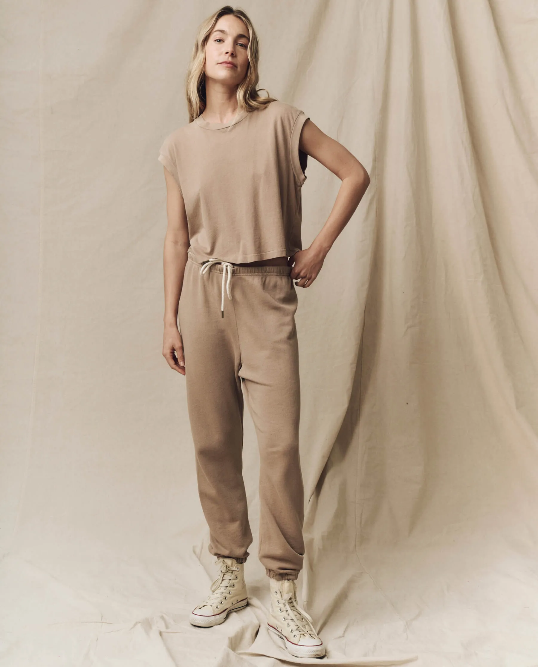 The Square Tee. Solid -- Khaki