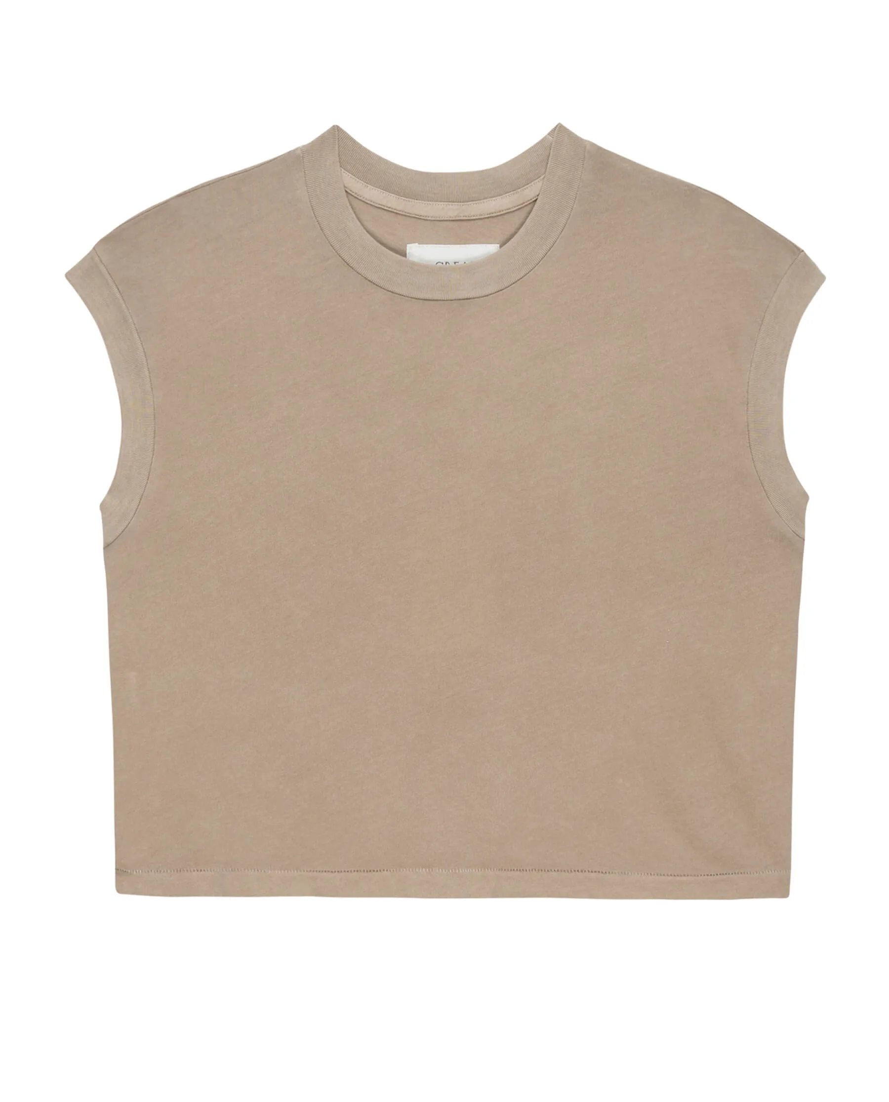 The Square Tee. Solid -- Khaki