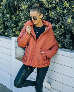 Toleet-Winter and Autumn Outfits Christmas/Thanksgiving_Cassian Quilted Puffer Jacket - Ginger with Pockets