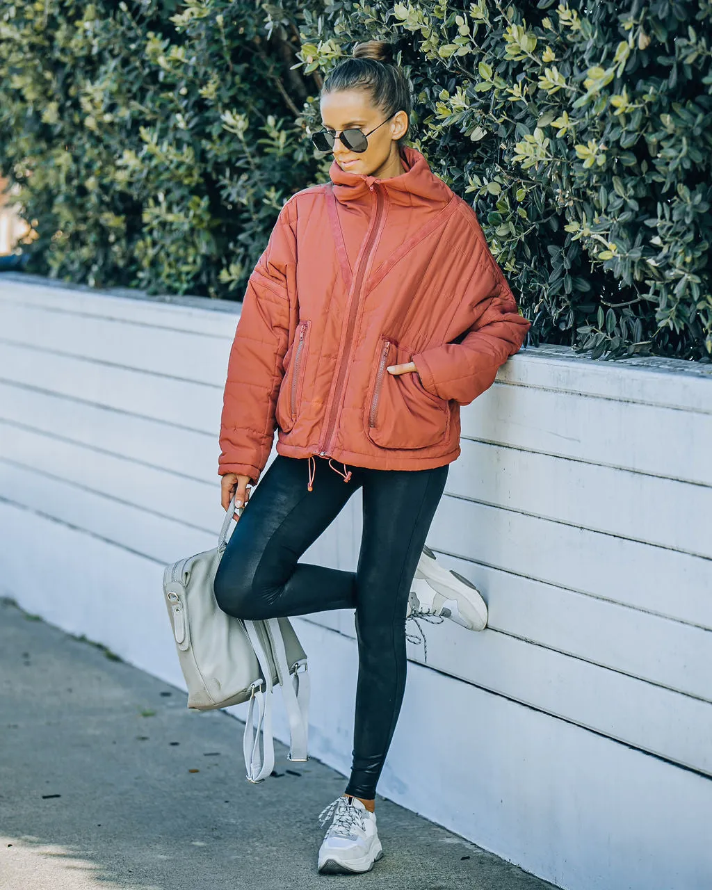 Toleet-Winter and Autumn Outfits Christmas/Thanksgiving_Cassian Quilted Puffer Jacket - Ginger with Pockets