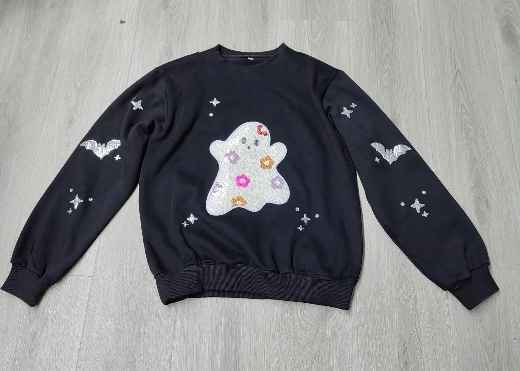 TWD Embellished Ghost Halloween Crewneck