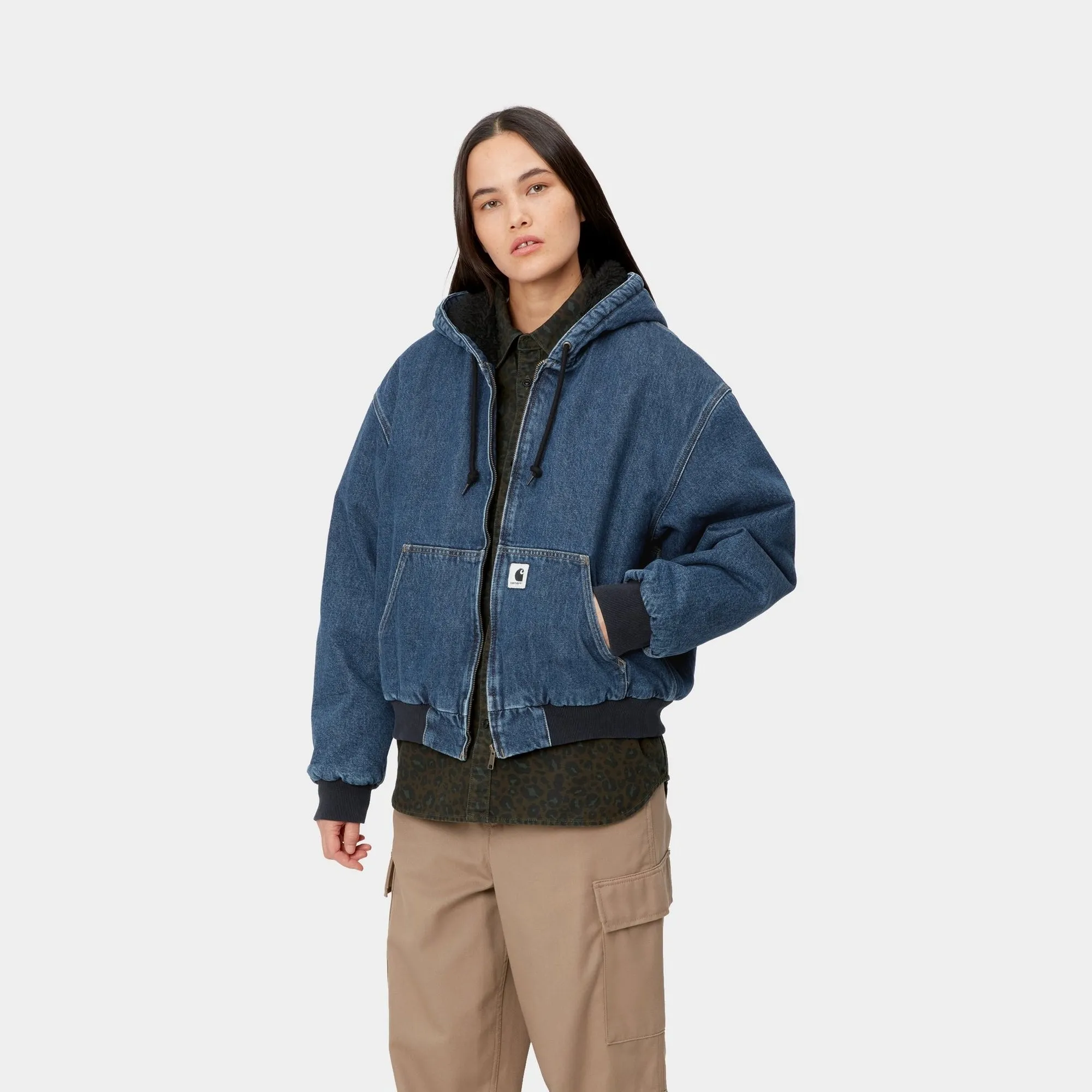 Women's OG Active Jacket (Winter) - Denim | Blue (stone washed)